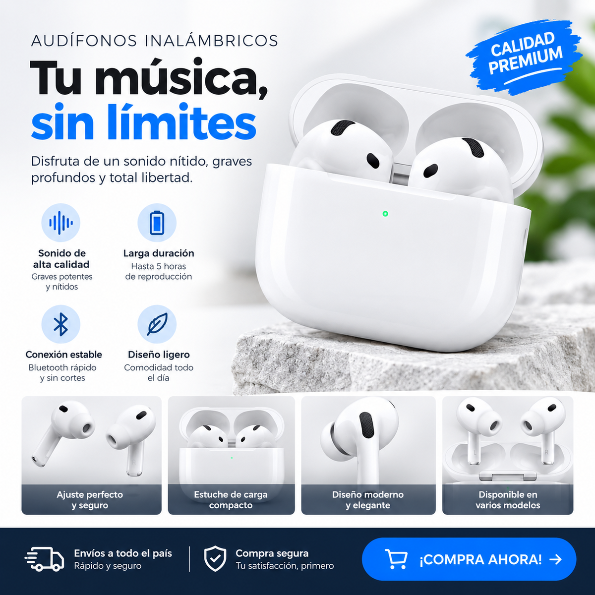 Audifonos Bluetooth ANC