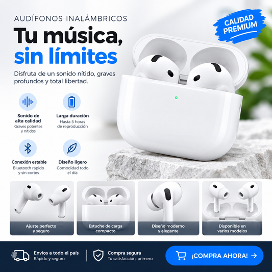 Audifonos Bluetooth ANC PRO 2/3/4